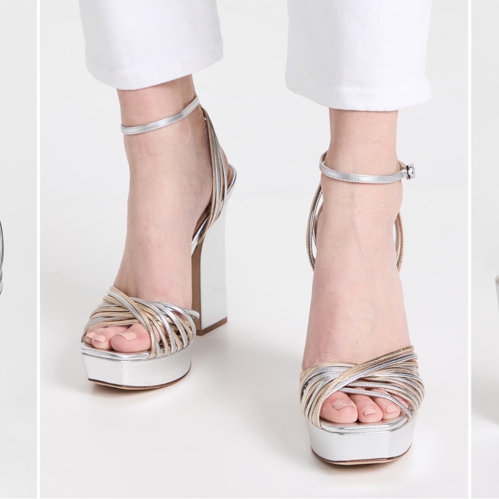 VERONICA BEARD
Fletcher Metallic Heel Sandals - Picture 2 of 15